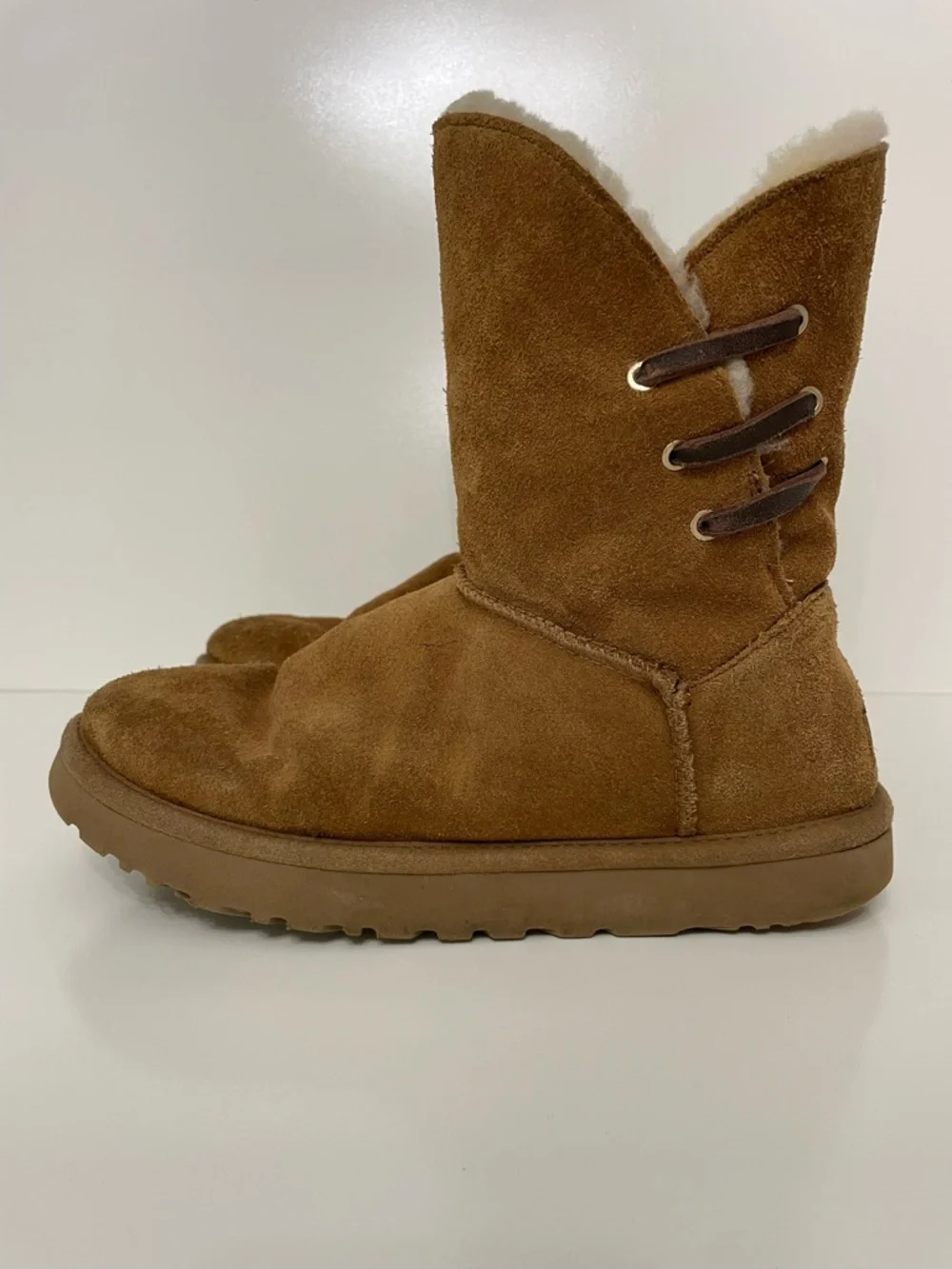 UGG Constantine Suede Shearling Boot, size 9